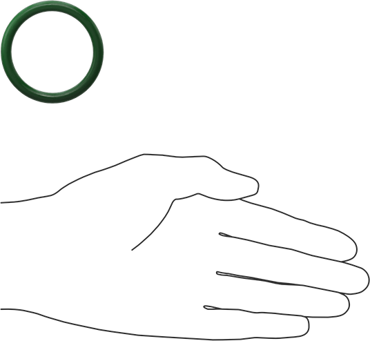 Hava Koşullarına ve Yağa Dayanıklı HNBR O-Rings, 3/16 Kesirli Genişlik, Dash Numarası 326