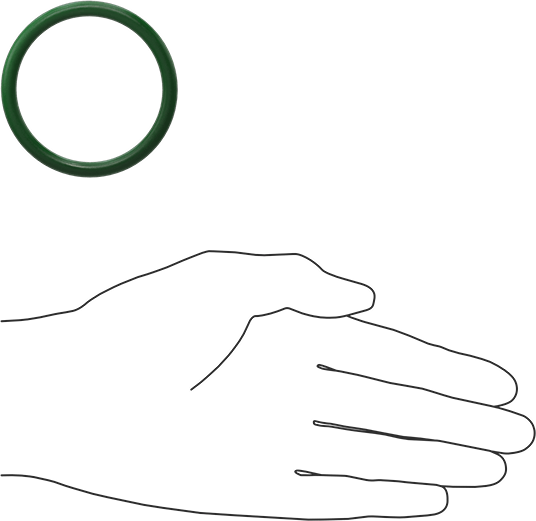 Hava Koşullarına ve Yağa Dayanıklı HNBR O-Rings, 3/16 Kesirli Genişlik, Dash Numarası 329