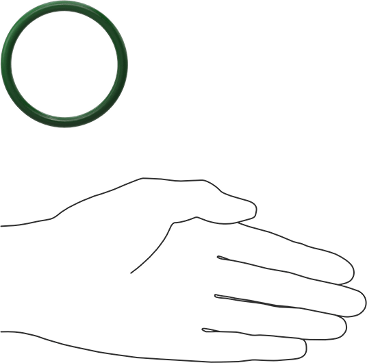 Hava Koşullarına ve Yağa Dayanıklı HNBR O-Rings, 3/16 Kesirli Genişlik, Dash Numarası 330