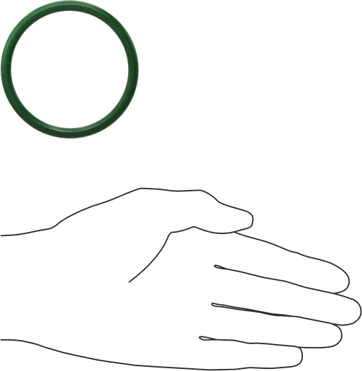 Hava Koşullarına ve Yağa Dayanıklı HNBR O-Rings, 3/16 Kesirli Genişlik, Dash Numarası 332