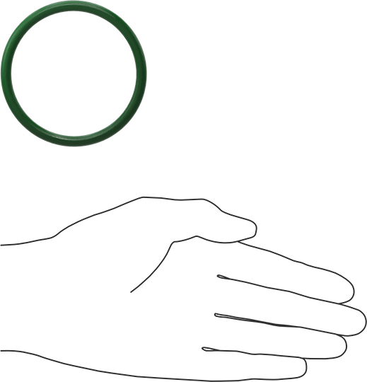 Hava Koşullarına ve Yağa Dayanıklı HNBR O-Rings, 3/16 Kesirli Genişlik, Dash Numarası 333