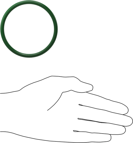 Hava Koşullarına ve Yağa Dayanıklı HNBR O-Rings, 3/16 Kesirli Genişlik, Dash Numarası 335