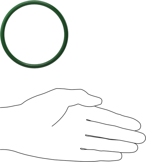 Hava Koşullarına ve Yağa Dayanıklı HNBR O-Rings, 3/16 Kesirli Genişlik, Dash Numarası 337