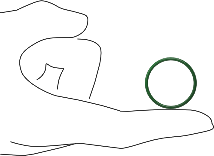 Hava Koşullarına ve Yağa Dayanıklı HNBR O-Rings, 1/16 Kesirli Genişlik, Dash Numarası 022