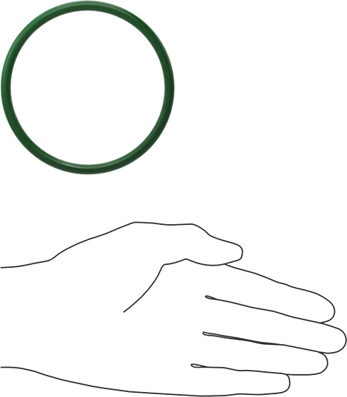 Hava Koşullarına ve Yağa Dayanıklı HNBR O-Rings, 3/16 Kesirli Genişlik, Dash Numarası 339