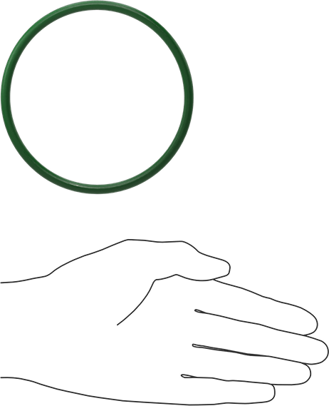 Hava Koşullarına ve Yağa Dayanıklı HNBR O-Rings, 3/16 Kesirli Genişlik, Dash Numarası 344