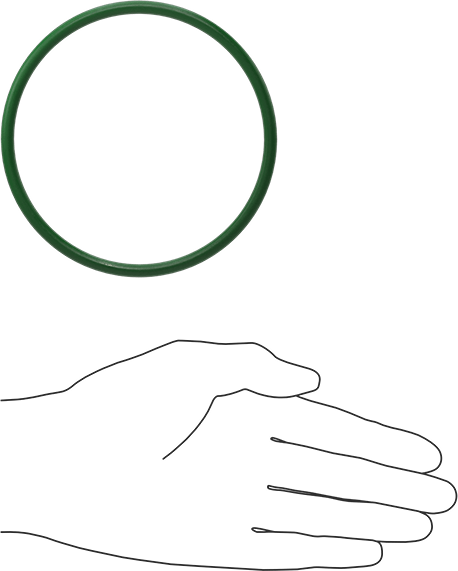 Hava Koşullarına ve Yağa Dayanıklı HNBR O-Rings, 3/16 Kesirli Genişlik, Dash Numarası 345