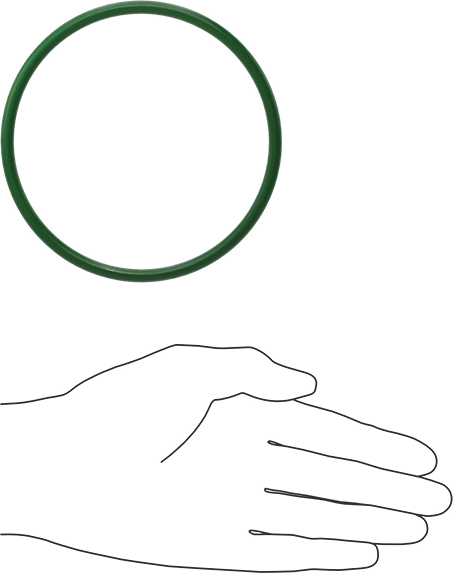 Hava Koşullarına ve Yağa Dayanıklı HNBR O-Rings, 3/16 Kesirli Genişlik, Dash Numarası 346