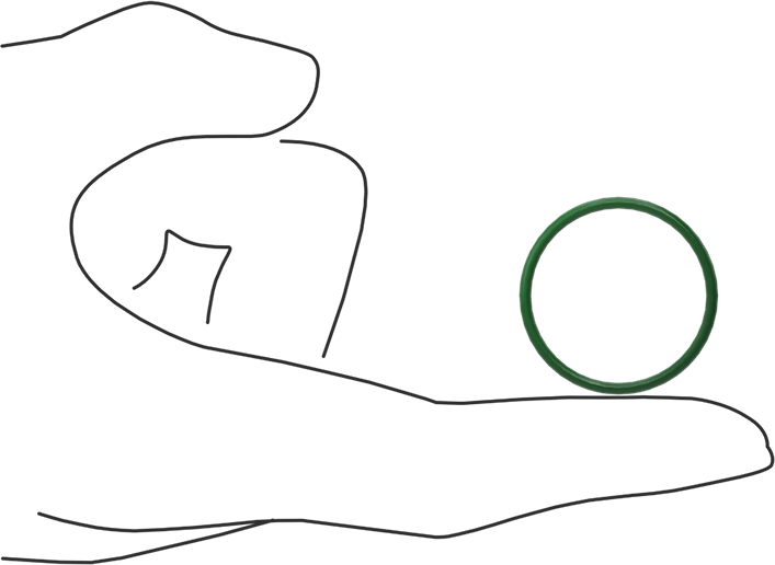 Hava Koşullarına ve Yağa Dayanıklı HNBR O-Rings, 1/16 Kesirli Genişlik, Dash Numarası 023