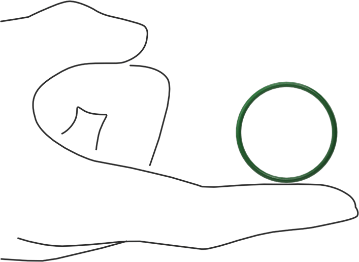 Hava Koşullarına ve Yağa Dayanıklı HNBR O-Rings, 1/16 Kesirli Genişlik, Dash Numarası 025