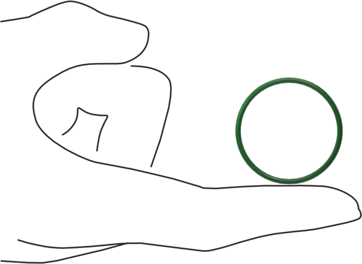 Hava Koşullarına ve Yağa Dayanıklı HNBR O-Rings, 1/16 Kesirli Genişlik, Dash Numarası 026