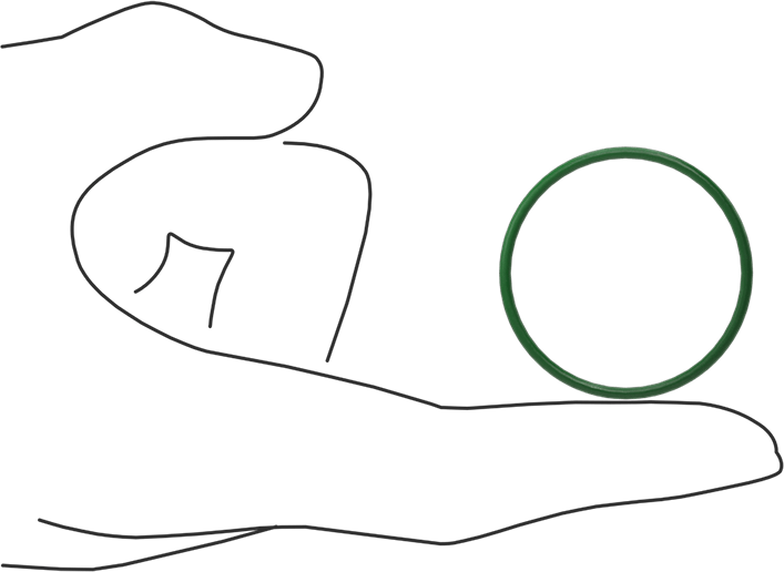 Hava Koşullarına ve Yağa Dayanıklı HNBR O-Rings, 1/16 Kesirli Genişlik, Dash Numarası 028