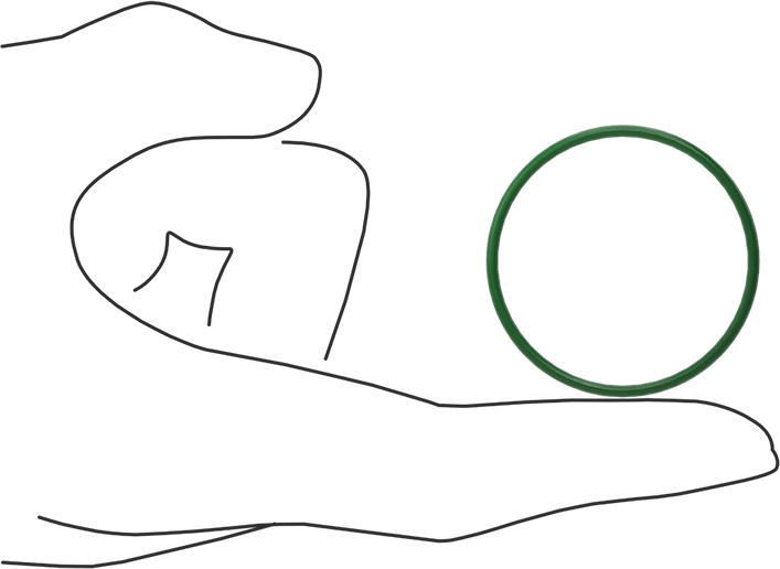 Hava Koşullarına ve Yağa Dayanıklı HNBR O-Rings, 1/16 Kesirli Genişlik, Dash Numarası 029