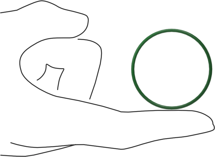 Hava Koşullarına ve Yağa Dayanıklı HNBR O-Rings, 1/16 Kesirli Genişlik, Dash Numarası 030