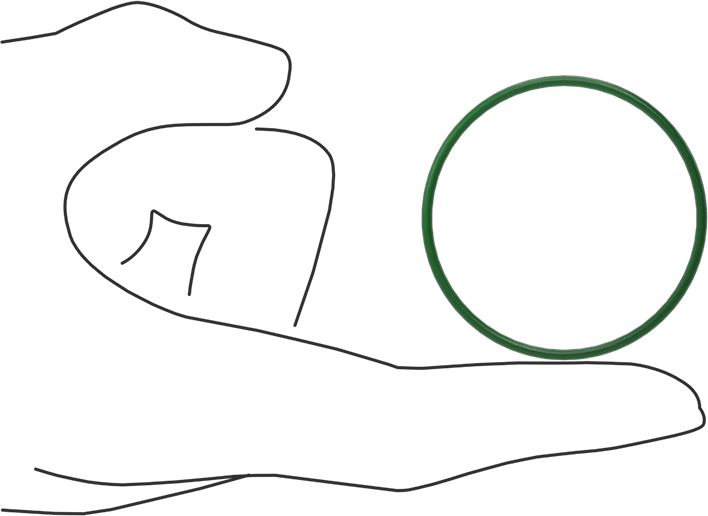 Hava Koşullarına ve Yağa Dayanıklı HNBR O-Rings, 1/16 Kesirli Genişlik, Dash Numarası 031