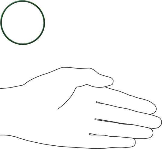 Hava Koşullarına ve Yağa Dayanıklı HNBR O-Rings, 1/16 Kesirli Genişlik, Dash Numarası 032