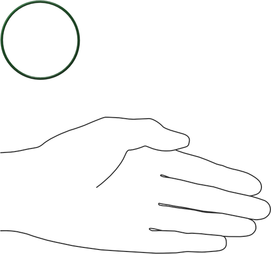 Hava Koşullarına ve Yağa Dayanıklı HNBR O-Rings, 1/16 Kesirli Genişlik, Dash Numarası 033