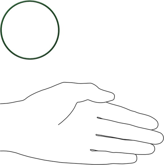 Hava Koşullarına ve Yağa Dayanıklı HNBR O-Rings, 1/16 Kesirli Genişlik, Dash Numarası 037