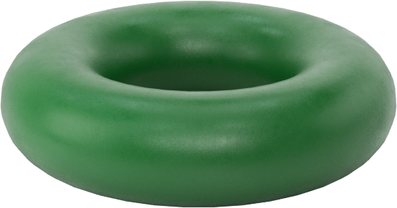 Hava Koşullarına ve Yağa Dayanıklı HNBR O-Rings, 3/32 Kesirli Genişlik, Dash Numarası 106