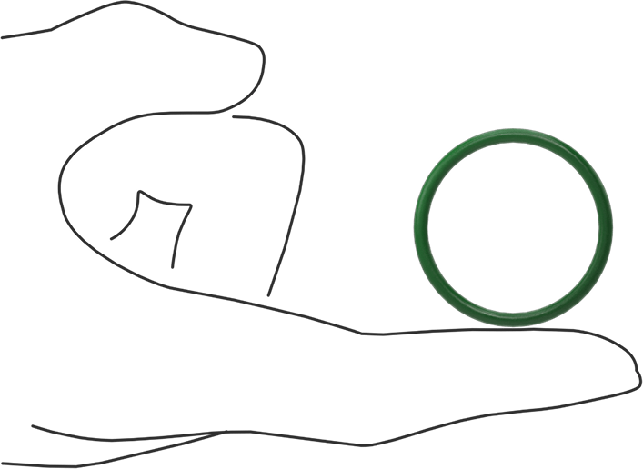 Hava Koşullarına ve Yağa Dayanıklı HNBR O-Rings, 3/32 Kesirli Genişlik, Dash Numarası 124