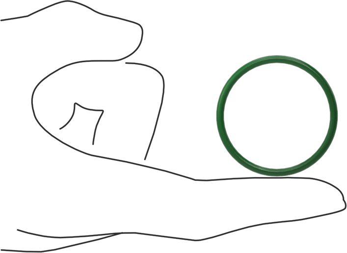 Hava Koşullarına ve Yağa Dayanıklı HNBR O-Rings, 3/32 Kesirli Genişlik, Dash Numarası 127