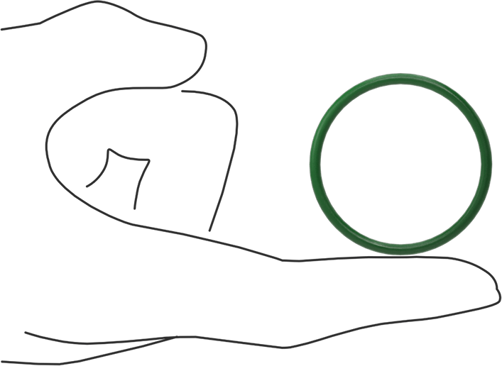 Hava Koşullarına ve Yağa Dayanıklı HNBR O-Rings, 3/32 Kesirli Genişlik, Dash Numarası 128