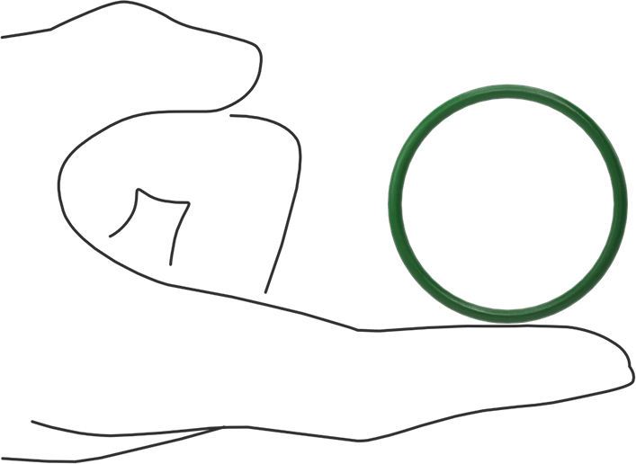 Hava Koşullarına ve Yağa Dayanıklı HNBR O-Rings, 3/32 Kesirli Genişlik, Dash Numarası 129