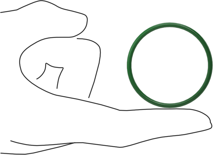 Hava Koşullarına ve Yağa Dayanıklı HNBR O-Rings, 3/32 Kesirli Genişlik, Dash Numarası 131