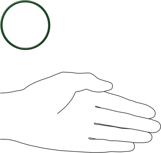 Hava Koşullarına ve Yağa Dayanıklı HNBR O-Rings, 3/32 Kesirli Genişlik, Dash Numarası 137