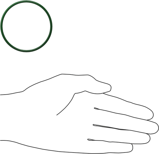 Hava Koşullarına ve Yağa Dayanıklı HNBR O-Rings, 3/32 Kesirli Genişlik, Dash Numarası 139