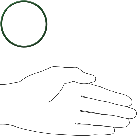 Hava Koşullarına ve Yağa Dayanıklı HNBR O-Rings, 3/32 Kesirli Genişlik, Dash Numarası 141