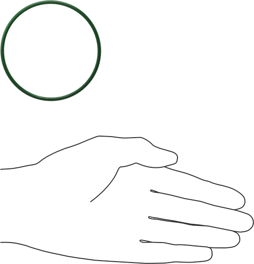 Hava Koşullarına ve Yağa Dayanıklı HNBR O-Rings, 3/32 Kesirli Genişlik, Dash Numarası 147