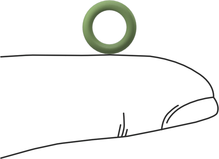 Kolay Montajlı Yağa Dayanıklı Buna-N O-Rings, PTFE Coated, 1/16 Kesirli Genişlik, Dash Numarası 010