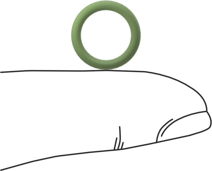 Kolay Montajlı Yağa Dayanıklı Buna-N O-Rings, PTFE Coated, 1/16 Kesirli Genişlik, Dash Numarası 012