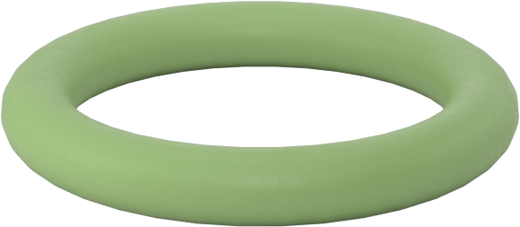 Kolay Montajlı Yağa Dayanıklı Buna-N O-Rings, PTFE Coated, 1/16 Kesirli Genişlik, Dash Numarası 012