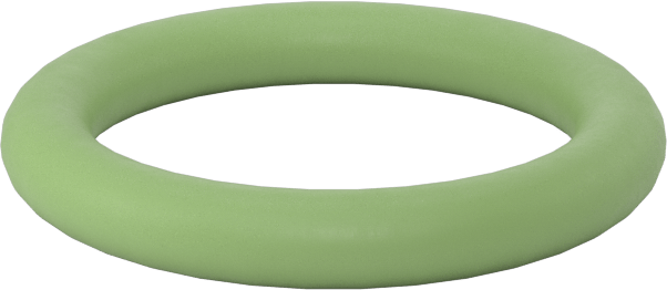 Kolay Montajlı Yağa Dayanıklı Buna-N O-Rings, PTFE Coated, 3/32 Kesirli Genişlik, Dash Numarası 113