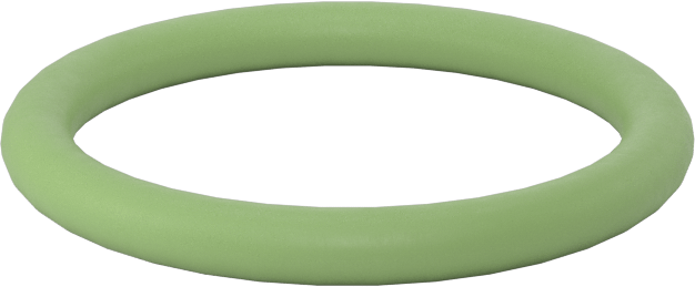 Kolay Montajlı Yağa Dayanıklı Buna-N O-Rings, PTFE Coated, 3/32 Kesirli Genişlik, Dash Numarası 117