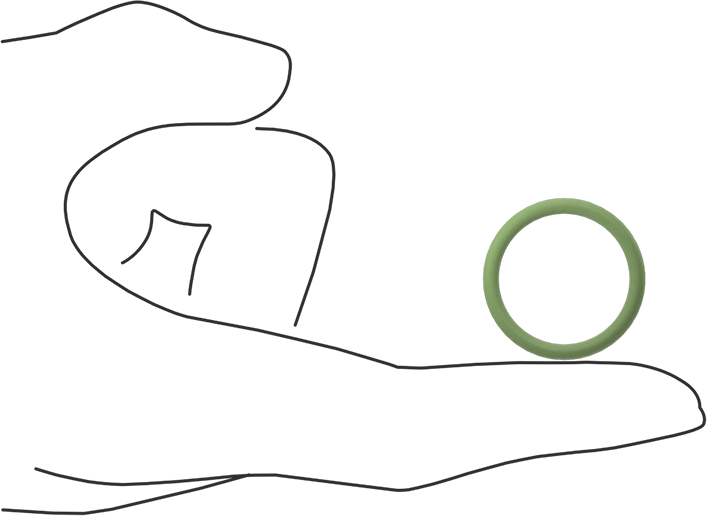 Kolay Montajlı Yağa Dayanıklı Buna-N O-Rings, PTFE Coated, 3/32 Kesirli Genişlik, Dash Numarası 118