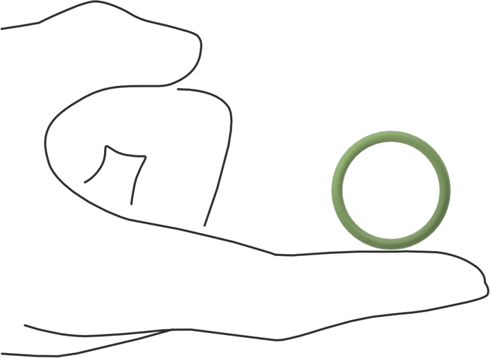 Kolay Montajlı Yağa Dayanıklı Buna-N O-Rings, PTFE Coated, 3/32 Kesirli Genişlik, Dash Numarası 119