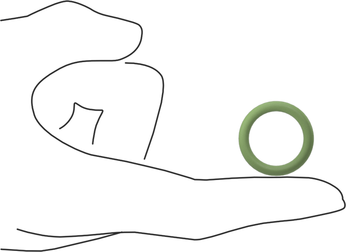 Kolay Montajlı Yağa Dayanıklı Buna-N O-Rings, PTFE Coated, 1/8 Kesirli Genişlik, Dash No. 210