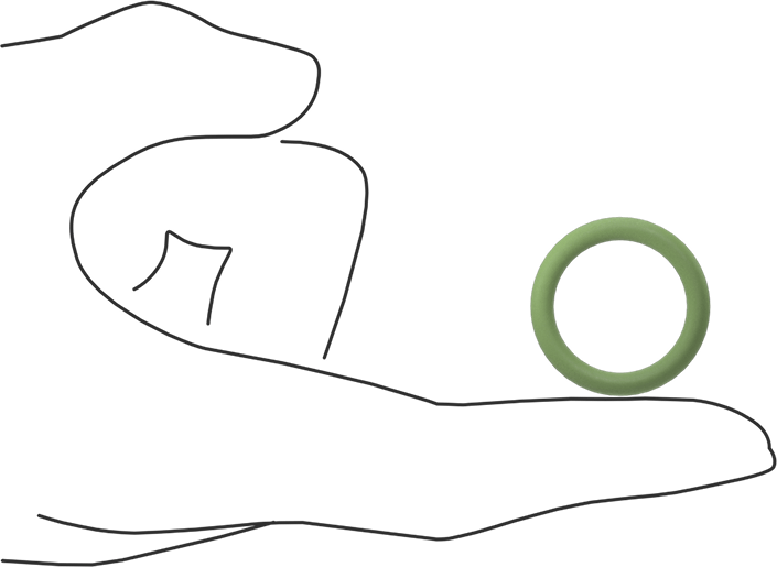 Kolay Montajlı Yağa Dayanıklı Buna-N O-Rings, PTFE Coated, 1/8 Kesirli Genişlik, Dash No. 211