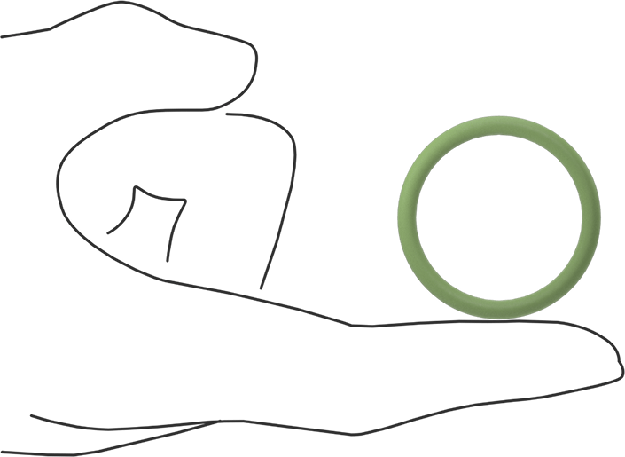 Kolay Montajlı Yağa Dayanıklı Buna-N O-Rings, PTFE Coated, 1/8 Kesirli Genişlik, Dash No. 218