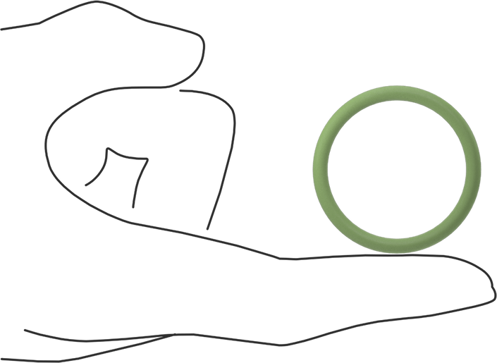 Kolay Montajlı Yağa Dayanıklı Buna-N O-Rings, PTFE Coated, 1/8 Kesirli Genişlik, Dash No. 219