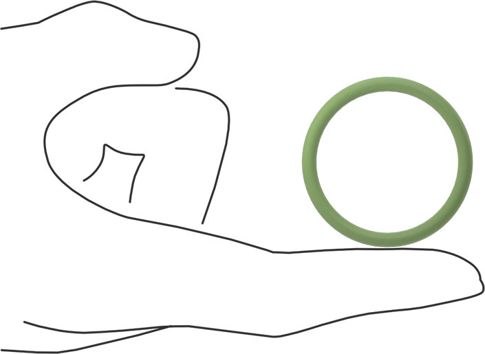 Kolay Montajlı Yağa Dayanıklı Buna-N O-Rings, PTFE Coated, 1/8 Kesirli Genişlik, Dash No. 220