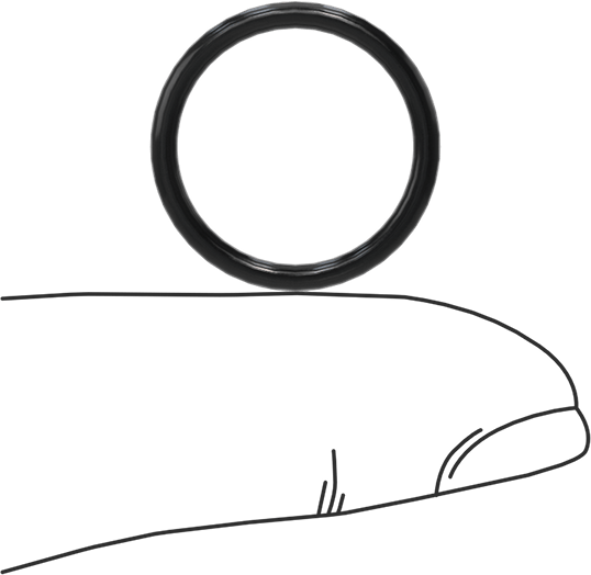 Kolay Montajlı Yağa Dayanıklı Buna-N O-Rings, Chlorine Treated, 1/16 Kesirli Genişlik, Dash No. 016