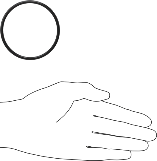 Ultra Kimyasala Dayanıklı FFKM 4079 O-Ring, 1/8 Kesirli Genişlik, Dash Numarası 230