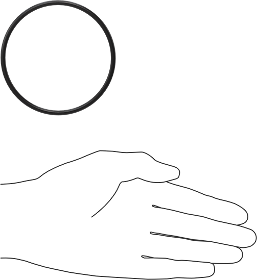 Ultra Kimyasala Dayanıklı FFKM 4079 O-Ring, 1/8 Kesirli Genişlik, Dash Numarası 234