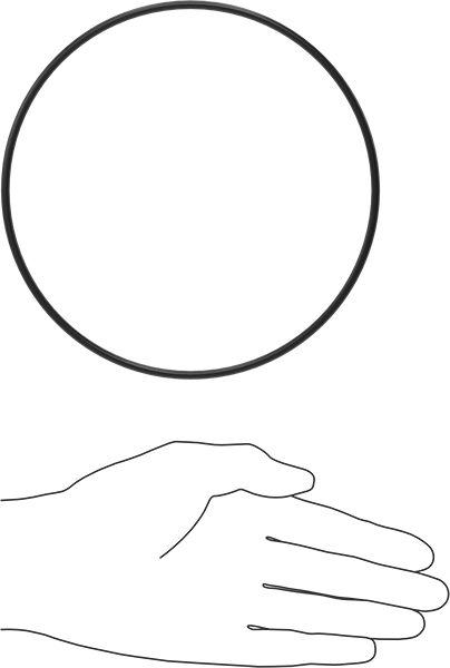 Ultra Kimyasala Dayanıklı FFKM 4079 O-Ring, 1/8 Kesirli Genişlik, Dash Numarası 257