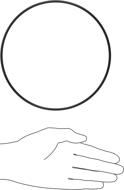 Ultra Kimyasala Dayanıklı FFKM 4079 O-Ring, 1/8 Kesirli Genişlik, Dash Numarası 259