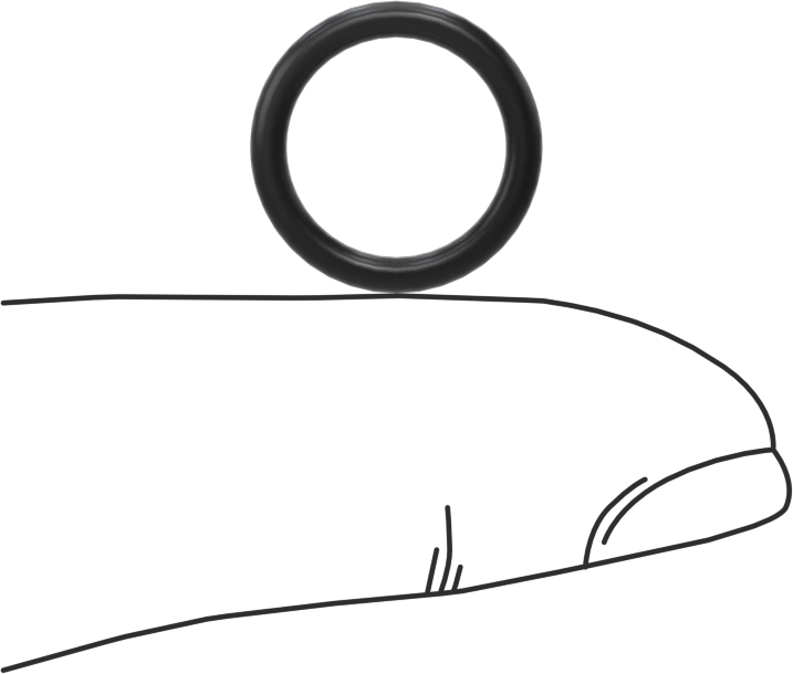 Ultra Kimyasala Dayanıklı FFKM 4079 O-Ring, 1/16 Kesirli Genişlik, Dash Numarası 013